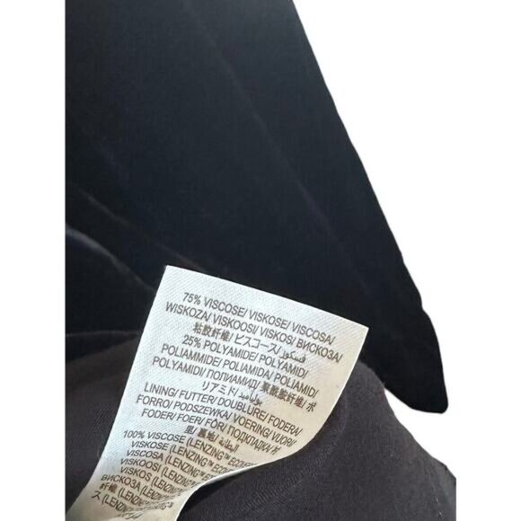 BODEN Women's Velvet Open Back Mini Dress Size 6 Black - Picture 9 of 11